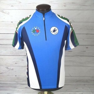 美品★CASTELLI カステリ★半袖サイクルジャージ:S/ブルー/サイクリングシャツ◆XB1