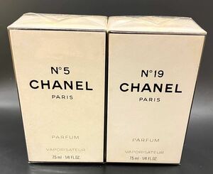 【未開封/保管品】CHANEL シャネル 香水2点セット No19 19番 No5 5番 オーデトワレ オーデコロン　7.5ml