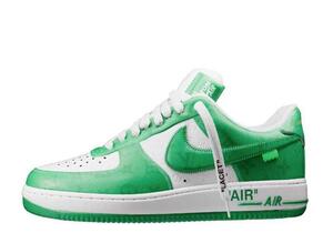 Louis Vuitton Nike Air Force 1 Low by Virgil Abloh "White & Gym Green" 28.5cm 1A9V9U