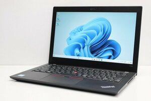 1円スタート ノートパソコン Windows11 Lenovo ThinkPad X280 第8世代 Core i5 SSD256GB メモリ8GB Windows10 12.5 軽量 コンパクト