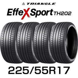 【新品】【2024年製】 輸入サマータイヤ4本セット 225/55R17-101Y TRIANGLE EffeX Sport TH202 / トライアングル 2255517 225/55/17