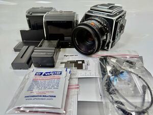 【美品】 ハッセルブラッド HASSELBLAD 205FCC Planar 2.8/80 CFV 50c ＋ E12-6×6 セット 付属品付き 