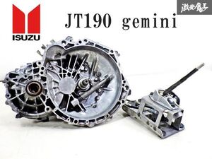 【希少 実動外し!!】 ISUZU イスズ純正 JT190 ジェミニ ハンドリング バイ ロータス 4XE1 5MT 5速 マニュアル ミッション 本体 レバー 棚4A