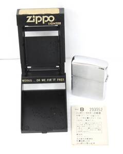 7 中古 ZIPPO BRADFORD.PA ジッポー ブラッドフォード 喫煙具 オイルライター 着火未確認 ケース付き