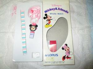 1990年代 LORUS　ミニーマウス　ホイッスル腕時計 未使用