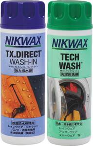 nikwax ツインパック 洗剤・撥水剤(撥水生地・防水透湿生地用) ニクワックス