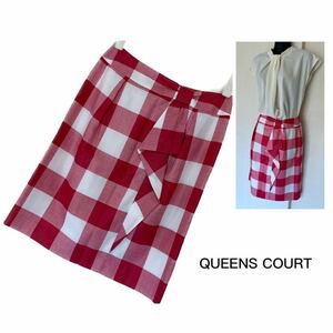 ☆新品☆ QUEENS COURT クイーンズコート チェック柄スカート サイズ1