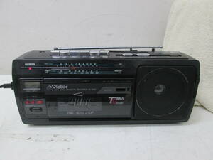 (19)☆ラジオ カセットレコーダー ビクター RC-200 1990年製 通電・動作確認済み