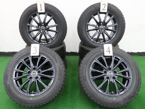 30系 アルファード ヴェルファイア 等に 4本 ヴァ―レン 17インチ 7J +37 114.3 スタッドレス DUNLOP WINTER MAXX WM02 225/60R17 平面座