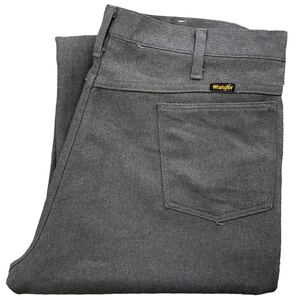 90s Wrangler ランチャー パンツ 40×30 グレー ポリエステル パンツ スラックス ウエスタン ドレス ジーンズ ラングラー ヴィンテージ