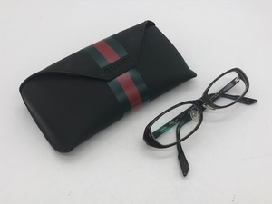 GUCCI　グッチ　べっ甲柄　プラスチックフレーム　メガネケース付き