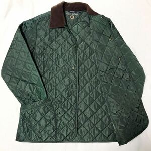 90’s TOMMY HILFIGER ハンティングジャケット　キルティングジャケット グリーン　メンズ　JAPAN LLサイズ