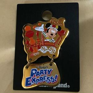 【送料無料】台紙付きディズニーピンバッジ:PARTY EXPRESS!ミッキー