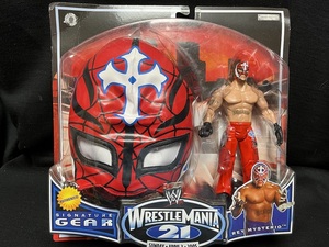 JAKKS：WWE WRESTLEMANIA　21 SIGNATURE GEAR SERIES 1 レイ・ミステリオ w/マスク（未開封品）