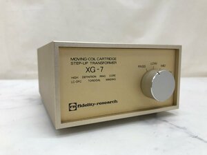 Y1928　中古品　オーディオ機器　昇圧トランス　fidelity-research　フィディリティ リサーチ　XG-7