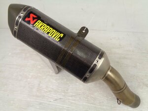 ZX6R ZX636R 09-12 13-20 Akrapovic アクラポビッチ ヘクサゴナル カーボン スリップオン サイレンサー マフラー 良品【C646】