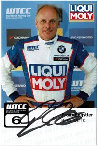 サイン入りカード　フランツ・エングストラー　WTCC 2014 BMW320TC　LIQUI MOLY　リキモリ　世界ツーリングカー選手権　Franz Engstler