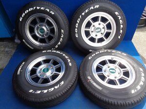 【送料込み】★ HAYASHI RACING ハヤシ ストリート ★ 6J/+32 PCD 139.7 ★ 195/80R15 ★ ナスカー ホワイトレター ★ ハイエース ★