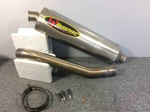 管理番号02472　アクラポビッチ　AKRAPOVIC　バンディッド1200　GV75A　スリップオン　チタン　マフラー　サイレンサー　52ｍｍ