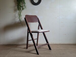 ヴィンテージ 折り畳み椅子Folding Chair フォールディングチェア 折り畳み椅子 イス 家具 キャンプ アウトドア アンティーク 