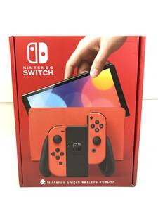 GH240611-02K/ 未使用 Nintendo Switch（有機ELモデル）本体 マリオレッド ニンテンドースイッチ