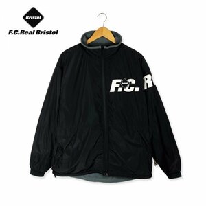 ★美品★ F.C.Real Bristol エフシーレアルブリストル リバーシブルブルゾンジャケット ブラック×グレー Mサイズ クリーニング済み