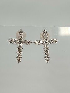 ☆k18wg★天然ダイヤ0.50ct☆ピアス☆56