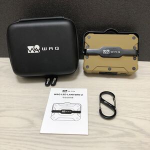 m637-0239-12 【ジャンク】 WAQ ワック LEDランタン 2 WAQ-LL02 充電式 モバイルバッテリー機能付