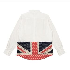 VISVIM LUNGTA SHIRT L/S UNION JACK 20SS SPOT ホワイト サイズ② 中古美品