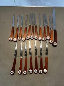 カトラリーまとめ セット売り 外国製 19本セット made in England ステンレス製 ナイフ made in Canada アンティーク テーブルナイフ