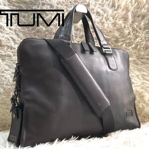 1円【極美品】TUMI トゥミ ビジネスバッグ フルグレインレザー 6300B ビーコンヒル ハリソン セネカ スリム A4PC収納 ブリーフケース 2way