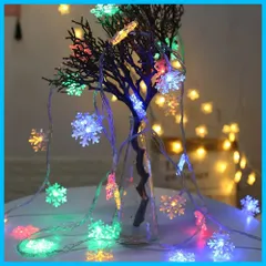 【特価商品】クリスマス 飾り付け ライト クリスマス クリスマス led 電池 雪型LED イルミネーションライト ライト フェアリーライト 点滅ライト 室内 室外 装飾 コン 防水 クリスマスツリー飾り 結婚式 飾り 庭 広場 家装飾や、庭、ホテル、バー 3