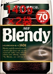 AGF ブレンディ 140g×2袋 （インスタント コーヒー 30 70 80 200 味の素 Blendy）　