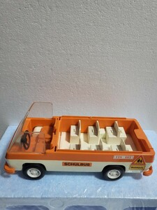 絶版 昭和当時物 レトロ玩具 1977 Playmobil System プレイモービルシステム プレイモービル 幼稚園バス 現状品 