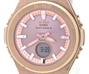 【必見USED】CASIO(カシオ) Baby-G G-MS ソーラー電波時計 レディースウォッチ マルチバンド6 MSG-W200G-4AJF