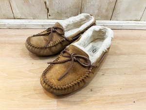 ☆UGG/アグ モカシン ダコタ 5612 size23cm レディース ブラウン 冬靴 ローファー ボア ファー 古着 used☆