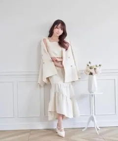 asymme tiered skirt set rosémuse ロゼミューズ