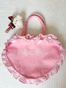 ピンクハウス　青木美沙子さんプロデュース　ハートのバッグ　ピンク