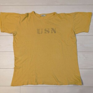 ウエアハウス ダックディガー 4091 USN SKIVVY T 40 us navy スキブ T warehouse ネイビー Tシャツ 日本製 イエロー