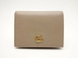 GUCCI グッチ GGマーモント　カードケース ２つ折り財布　456126 小物　財布　レディース　中古　送料無料【質屋出品】