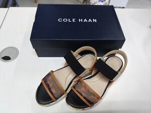 ● COLE HAAN コール ハーン GRAND AMBITIN カーメル サンダル ピーカン トルトイズ メッシュ W20710 22.5cm 中古 わりと美品 ③