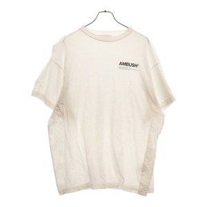 AMBUSH アンブッシュ 19SS ロゴプリント半袖Tシャツ 12111647 ホワイト