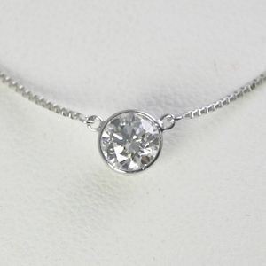 ダイヤモンド ネックレス プラチナ 一粒 0.6ｃｔ 鑑定書付 0.632ct Dカラー SI1クラス 3EXカット H&C CGL TOR0921-bp KDP*P