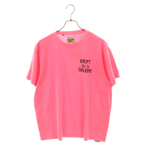 GALLERY DEPT. ギャラリーデプト 23SS Dept De La Galerie ロゴプリント半袖Tシャツ ピンク