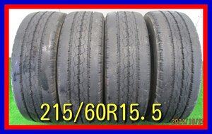 ■中古タイヤ■　215/60R15.5 110/108L LT BRIDGESTONE DURAVIS R205 トラック等 夏タイヤ オンロード 激安 中古 送料無料 B865