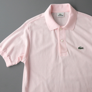 日本製 LACOSTE ラコステ 鹿の子 ポロシャツ ピンク(2) ファブリカ 国内正規