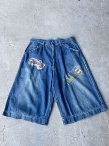 HYSTERIC GLAMOUR ワイド バギー デニムショーツ ショートパンツ ハーフパンツ ハーフ コットン パンツ