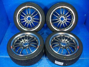 【H】RAYS VOLK RACING RE30 CLUB SPORT 17インチ 7.5J +50 5H PCD114.3 YOKOHAMA ADVAN NEOVA AD09 215/45R17 2022年製(新品) DC5 CR-Z 等