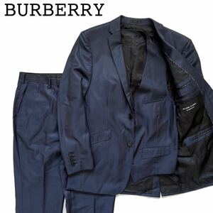 【送料無料】バーバリーブラックレーベル　3P セットアップ　スーツ　メンズ　ベスト　紺色 L ネイビー　Burberry BLACK LABEL パンツ