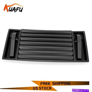 03-07のハマーH2フロントフードデッキベントパネルハンドルカバートリムアルミニウムブラックFor 03-07 Hummer H2 Front Hood Deck Vent P